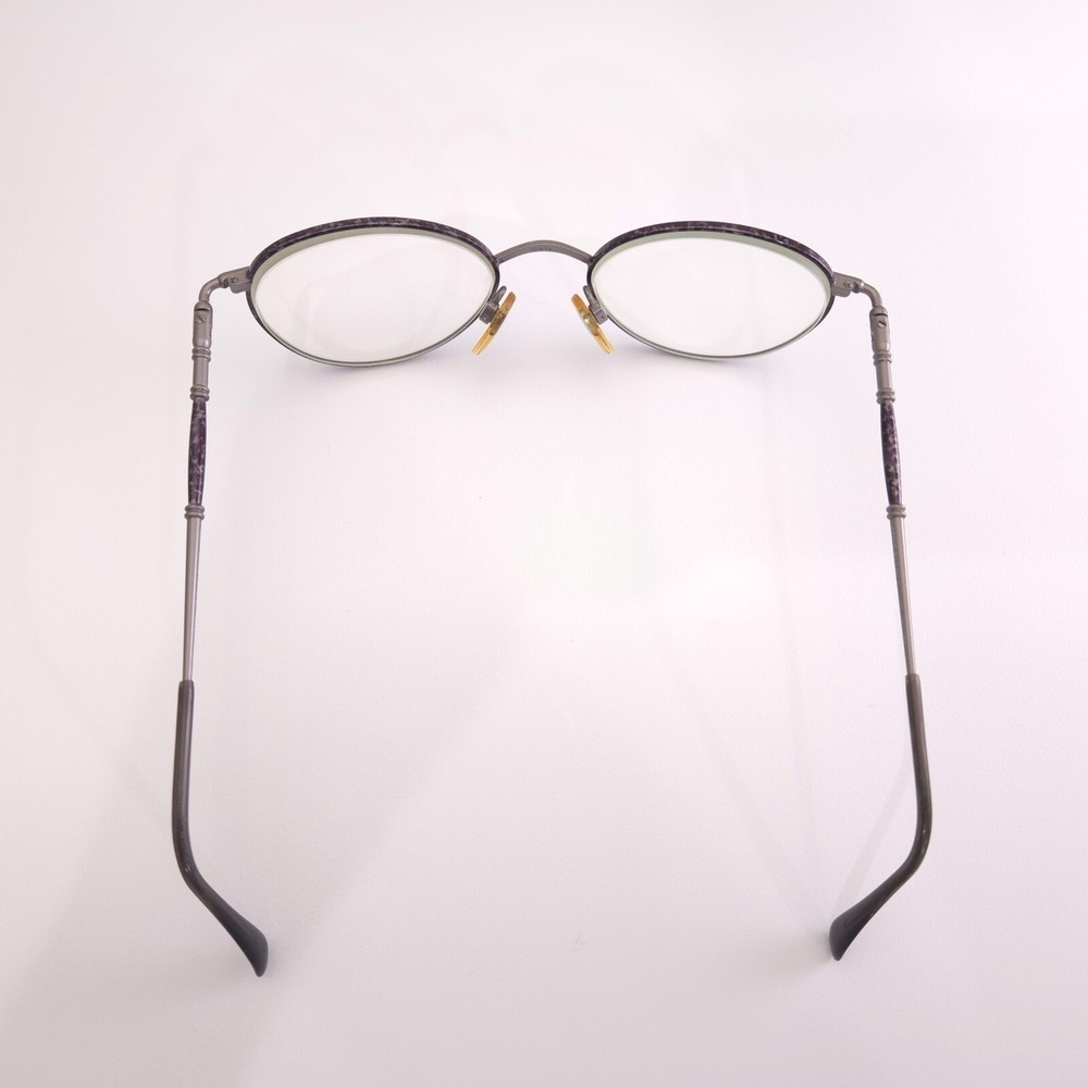 Anne Klein II 6003 K1054 Silver Violet Purple Metal Glasses Frames 50-19-135 - Picture 3 of 16